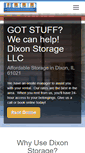 Mobile Screenshot of dixonstorage.com